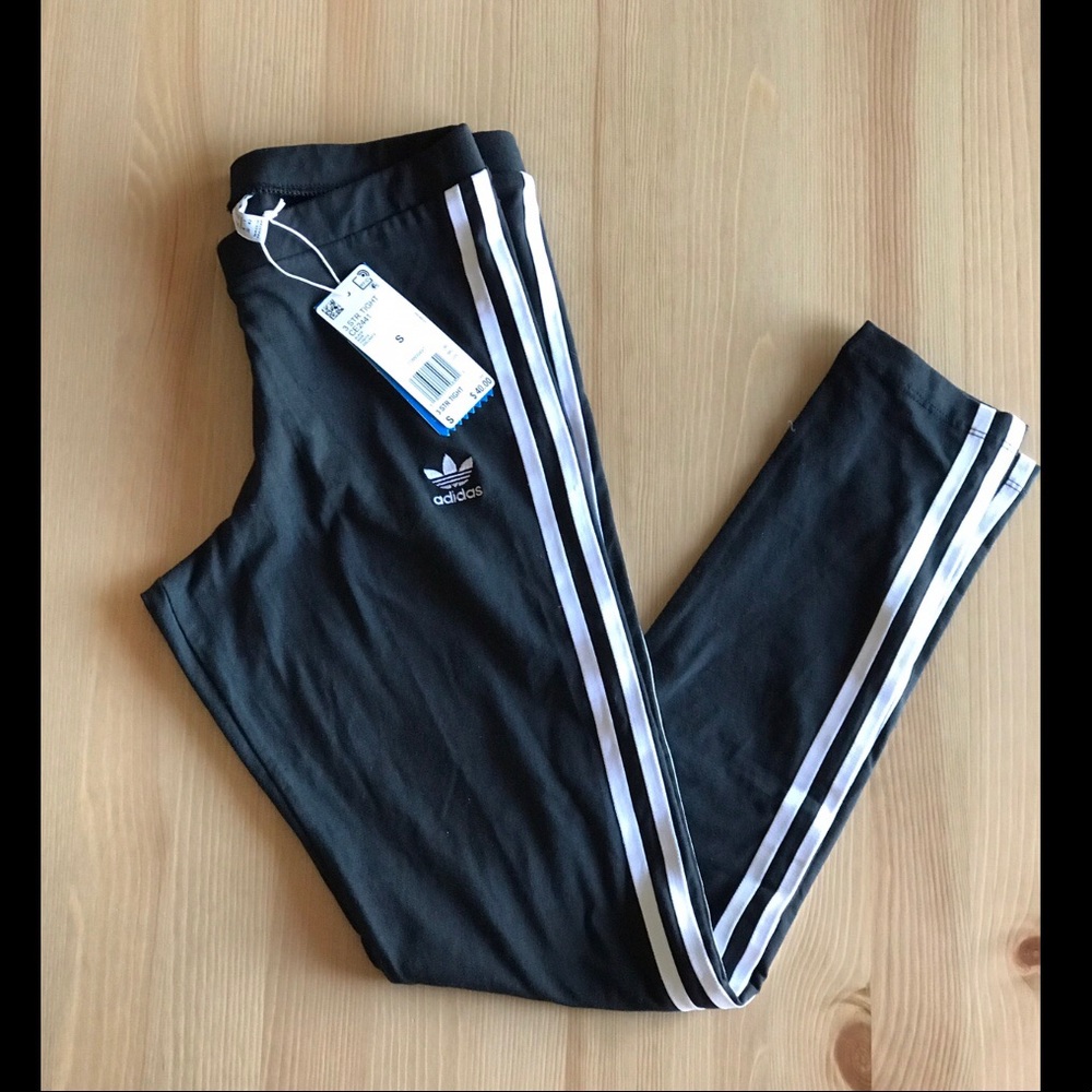 NWT Adidas 3 Stripe Leggings